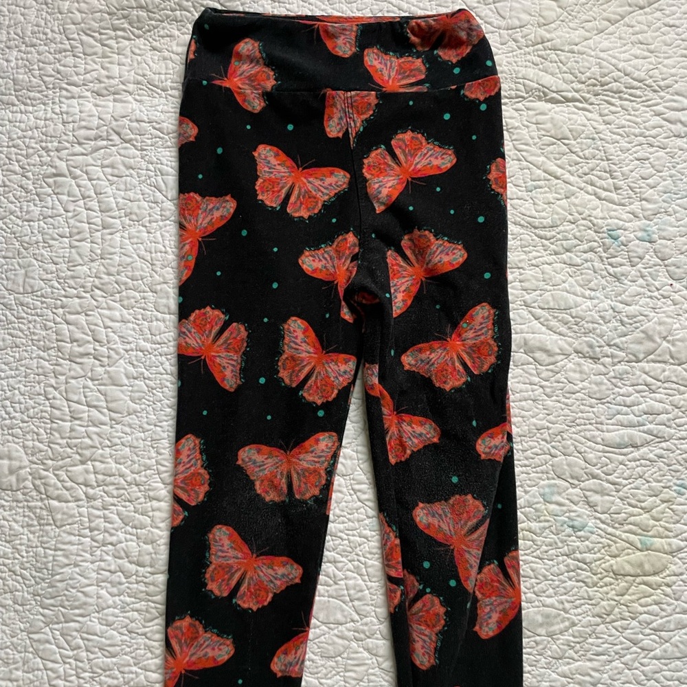 Luluroe 4 T butterflies leggings